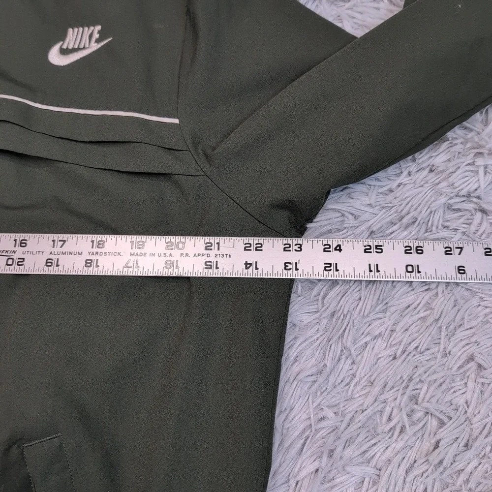 Vintage Nike Jacket Womens XL Green Y2K‎ Training Track Windbreaker Zip Up